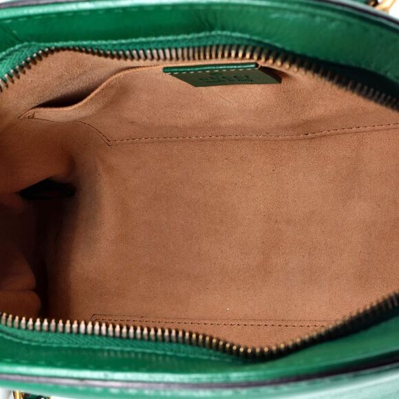 Gucci RE(BELLE) Shoulder Bag Leather Small Green - Picture 5 of 8